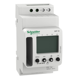 Schneider - Acti9 Interrupteur horaire digital IHP ProDis cycle 24h/7j - 1canal - 1OF - CCT15441