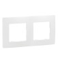 Legrand Niloé - Plaque double - Blanc - Réf : 665002