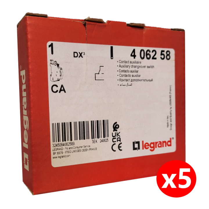 Legrand - LOT  - Contact auxiliaire inverseur (CA) - 406258x5