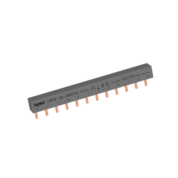 Legrand - Peigne d'alimentation tétrapolaire - 12 modules Pour bornes à vis - Réf : 404954