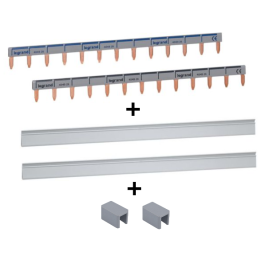 Legrand - Peigne d'alimentation protégé - Double - Réf : 404926x2 + 404988x2 + 404989x2