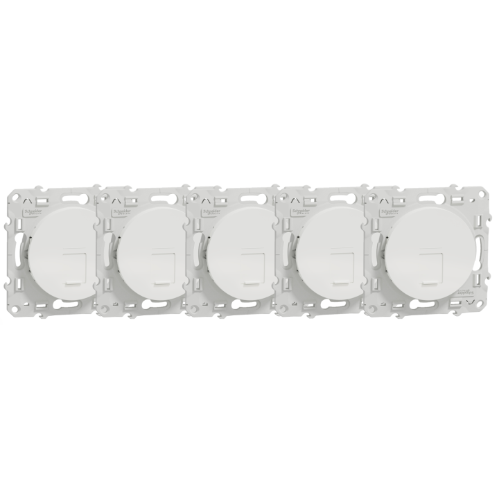 Schneider Odace - Prise RJ45 Cat.6 UTP - s520475x5