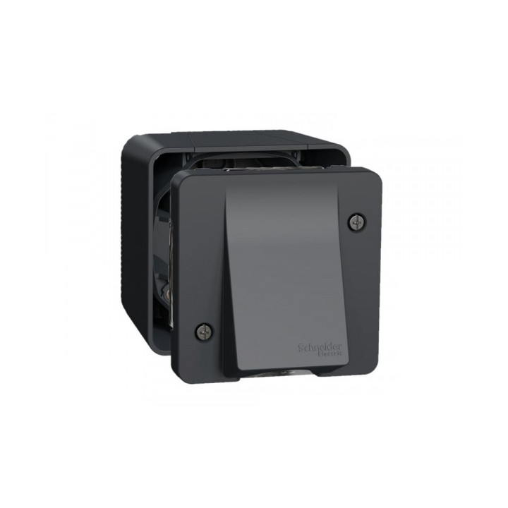 Schneider - Mureva - Sortie de Câble Complète saillie - Connexion AUTO - Gris - IP55 IK08 - Réf : LOT3065