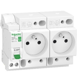 Schneider - LOT PROS - PC 2P+T 16A 220V  Modulaire x 2 + disjoncteur 16A XE - R9ECS616