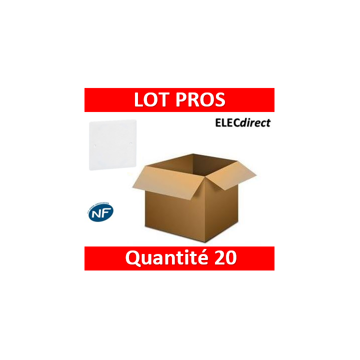 Legrand Batibox - Couvercle universel 80 x 80 - pour boîte 1 poste - 089281x20