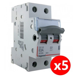 Legrand - DX3 Interrupteur-sectionneur Bipolaire - 63A - Réf : 406441x5