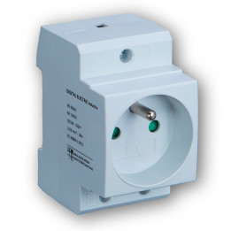 Digital Electric - Prise modulaire 2P+T 16A 250V à éclips - Réf : 04562