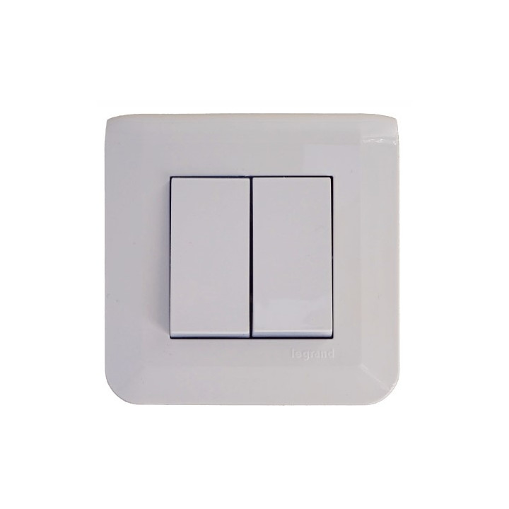Legrand Mosaic - Double Va-et-Vient complet - 2 module - 10A - 230V - Réf : 099201