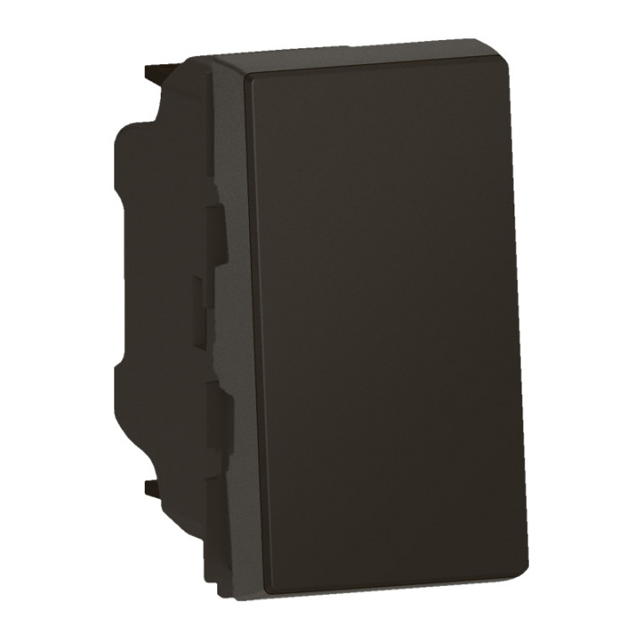 Legrand - Mosaic Easy LED - Interrupteur ou va-et-vient - 10AX - 250V~ - Noir Mat - 1 module - Réf : 079101L