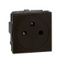 Legrand - Mosaic L - Prise de courant 2P+T 16A Surface - Bornes auto - Noir MAT - Réf : 079121L