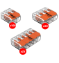 WAGO - LOT de 175 Bornes de 2 à 5 conducteurs pour fils souple et rigide - 0.08 à 4mm²