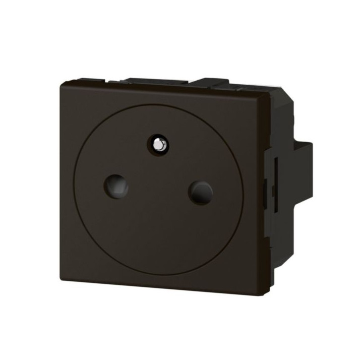 Legrand - Mosaic L - Prise de courant 2P+T 16A Surface - Bornes auto - Noir MAT - Réf : 079121L