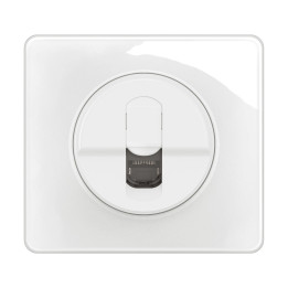 Legrand - Céliane 2024 - Prise RJ45 simple Cat.6A STP complète blanche - 1 poste - Réf : 080251 + CM0346 + CB0346 + CP0001