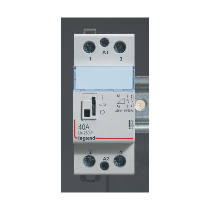 Legrand - Contacteur de puissance bipolaire bobine 230V - 40A - 2F - 2M - 412545
