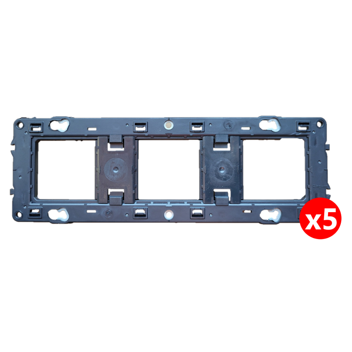 Legrand - Support 3 postes (6M) - Mosaic/Céliane - Fixation VIS - 3 x 2 modules - 080253x5