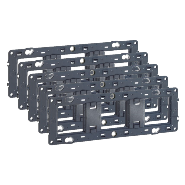 Legrand - Support 3 postes (6M) - Mosaic/Céliane - Fixation VIS - 3 x 2 modules - 080253x5