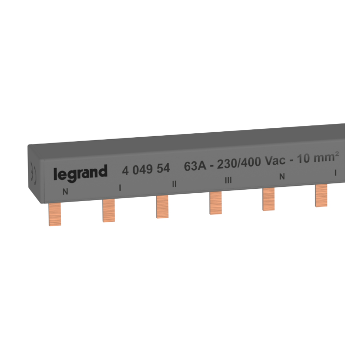 Legrand - Peigne d'alimentation tétrapolaire - 12 modules Pour bornes à vis - Réf : 404954