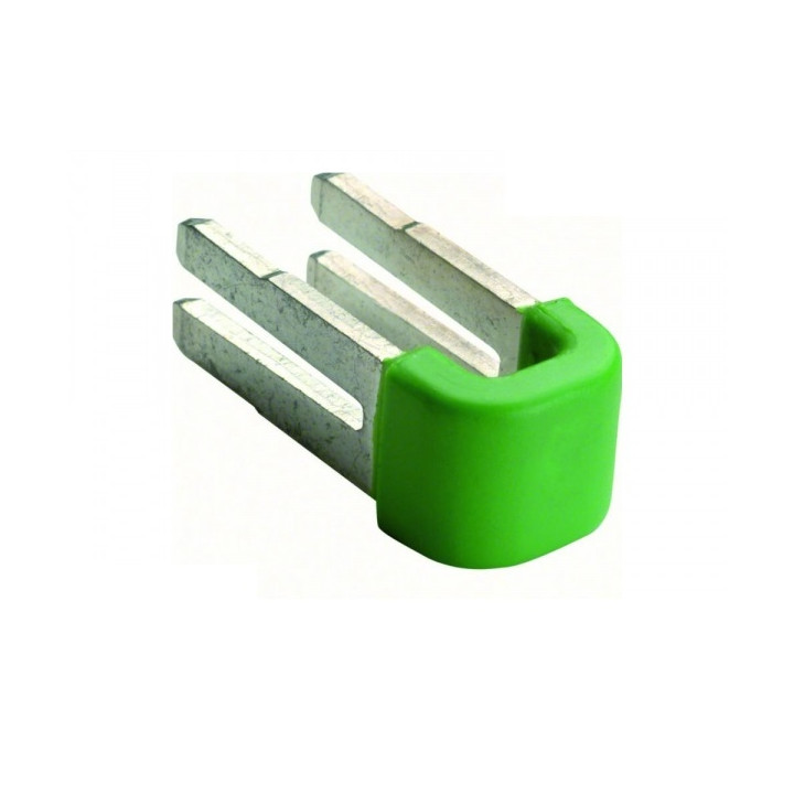 Hager - 10 Cavalier pont bornier terre sans vis - Réf : KN99E