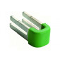 Hager - 10 Cavalier pont bornier terre sans vis - Réf : KN99E
