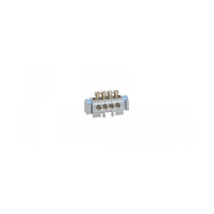 Legrand - Bornier de répartition nu sur support L. 47mm - 4 connexions 1,5mm² à 16mm² - 004820