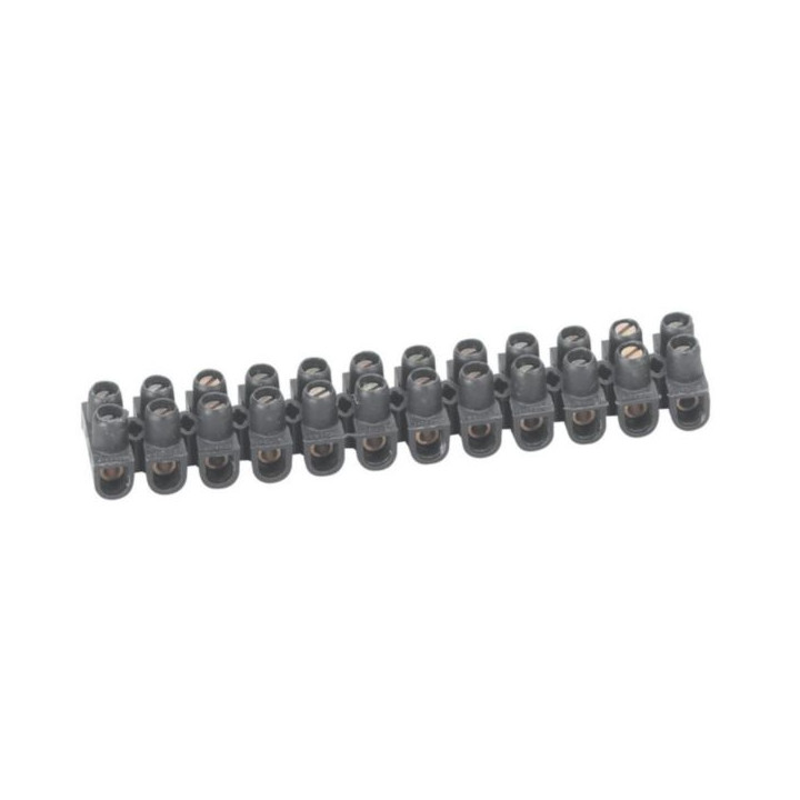 Legrand - Barrette de connexion Nylbloc - Bornier 12 pôles 2,5 mm2 à vis - 034211