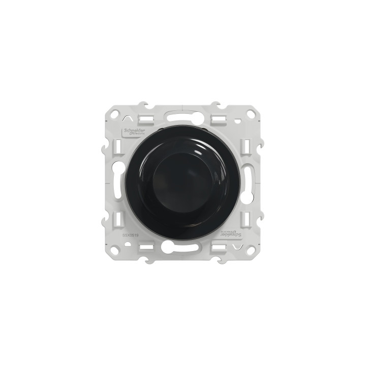 Schneider - Variateur de lumière universel Odace - 2/3 fils - Anthracite - Réf : S540519