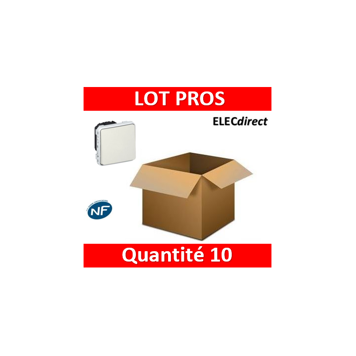 Legrand Plexo - Va-et-Vient - blanc - composable 10A - 230V - IP55/IK07 - 069611x10