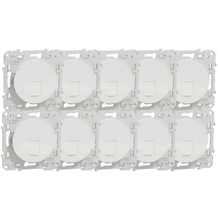 Schneider Odace - Prise RJ 45 cat 6 STP Grade 3 - s520476x10