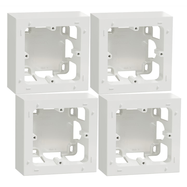 Schneider Odace - Lot de 4 x cadre saillie 1 poste - Réf : S520762x4
