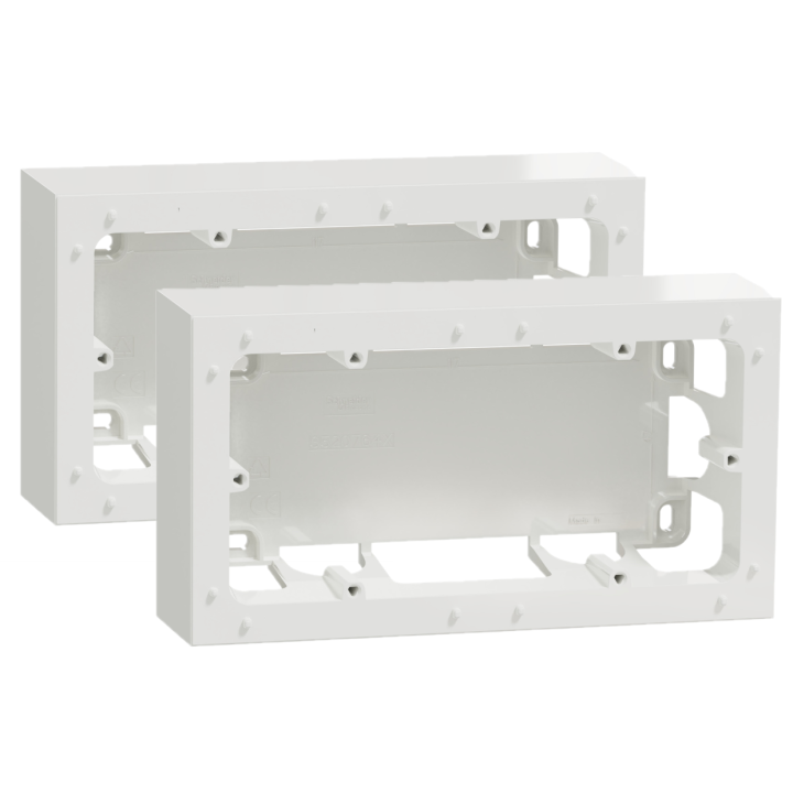 Schneider Odace - Lot de 2 x cadre saillie 2 postes - s520764x2
