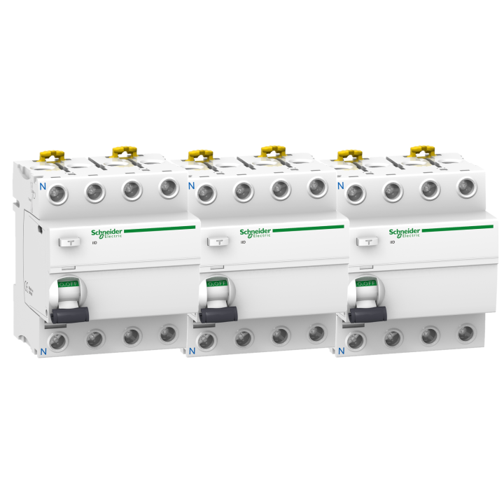 SCHNEIDER - Interrupteur Différentiel 4P - 63A - 30mA - AC - A9R11463x3
