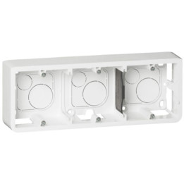 Legrand Mosaic - Cadre saillie 3 postes - 3 x 2 modules - horizontal - 080286