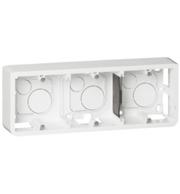 Legrand Mosaic - Cadre saillie 3 postes - 3 x 2 modules - horizontal - 080286