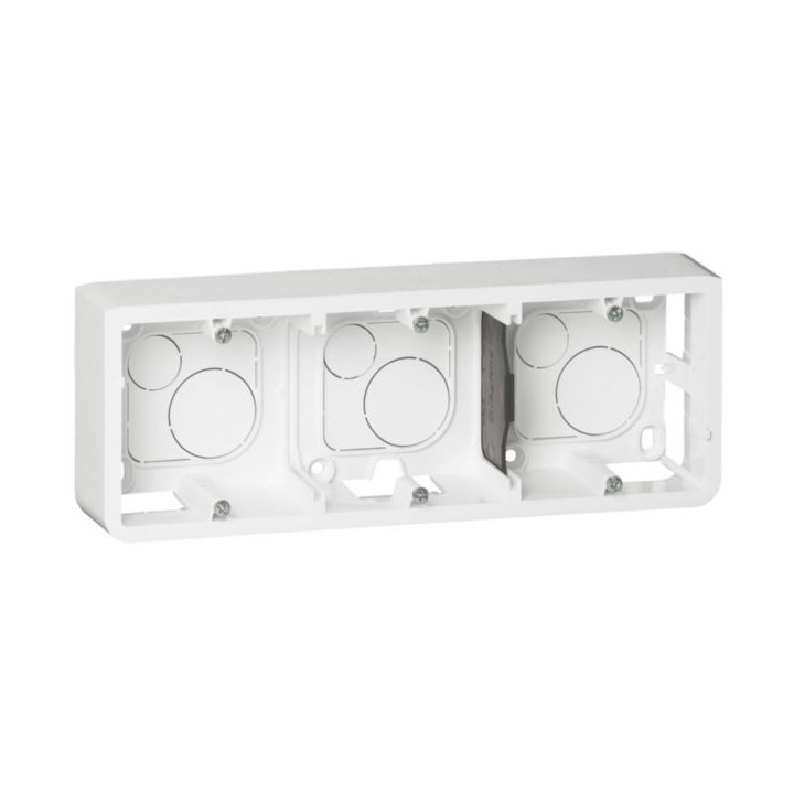 Legrand Mosaic - Cadre saillie 3 postes - 3 x 2 modules - horizontal - 080286