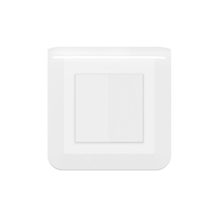 Legrand Mosaic - Double Va-et-Vient complet - 2 module - 10A - 230V - Réf : 099201
