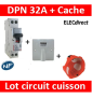 LEGRAND - Lot Disjoncteur DNX3 32A + Cache SIB 32A + boîte BBC - plaque de cuisson - 406777+11032+38640