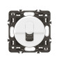 Legrand - Céliane 2024 - Prise RJ45 simple Cat.6 FTP complète blanche - SANS PLAQUE - 1 poste - Réf : CX0345