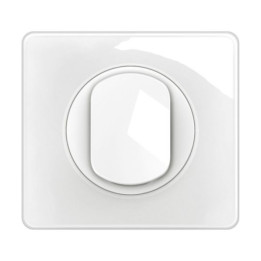 Legrand - Céliane 2024 - Bouton poussoir complet blanc 1 poste - Réf : 080251 + CM0031 + CB0001 + CP0001