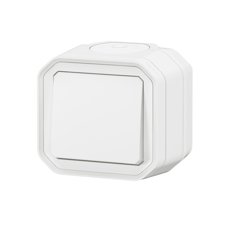 Legrand - Interrupteur / Va-et-vient étanche Plexo prêt à poser saillie - 10AX - 250V - IP55 - IK08 - Blanc - Réf : 069751L