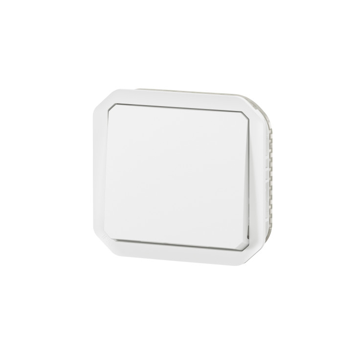 Legrand Plexo - Interrupteur ou Va-et-Vient - 10A - 250V - composable - étanche - IP55/IK08 - Blanc - Réf : 069611L
