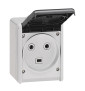 Legrand Plexo - Prise de courant 2P+T 32A - saillie - IP44/IK08 - 055872