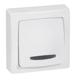 Legrand Oteo - Poussoir à voyant 6A - 230V - 086005