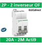 Schneider - Acti9, iSSW commutateur 3 positions 2 contacts inverseurs OF 20A 230V - A9E18074