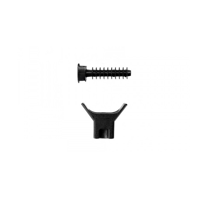 Ram - Embase pour collier d'installation nylon à visser - noir - boîte de 100 - 59220