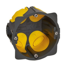 Legrand - Écobatibox - Boîte d'encastrement 1 poste - BBC - Profondeur 40mm - D.67mm - Réf : 080021L