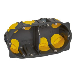 Legrand - Écobatibox - Boîte d'encastrement 2 postes - BBC - Profondeur 40mm - D.67mm - Réf : 080022L