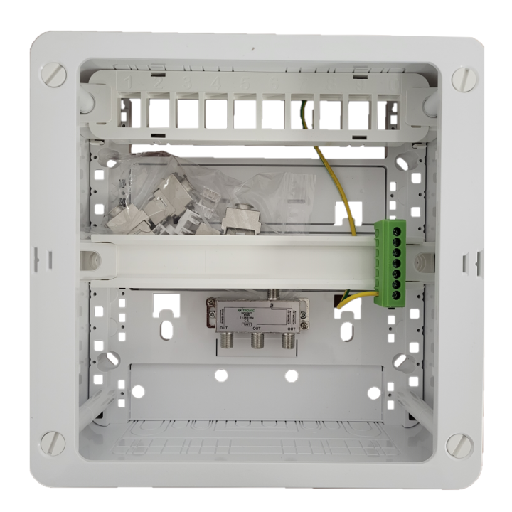 CAE - Tableau C-TRI - 4RJ45 Grade 3 - Réf : CTRIETG24XAXSD
