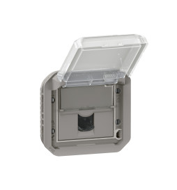 Legrand - Plexo - Prise RJ45 Cat. 6A STP - Composable - Gris - IP55/IK07 - Réf : 069559L
