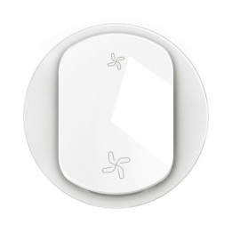 Legrand - Céliane 2024 - Enjoliveur pour interrupteur ou poussoir VMC - 2 vitesses - Blanc -  Réf : CB6001