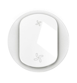 Legrand - Céliane 2024 - Enjoliveur pour interrupteur ou poussoir VMC - 2 vitesses - Blanc -  Réf : CB6001